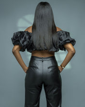 Load image into Gallery viewer, Vegan Leather Pleated Pants