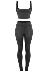 2 Piece Black Set - Feminine Fashion Boutique