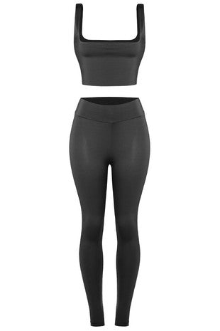 2 Piece Black Set - Feminine Fashion Boutique