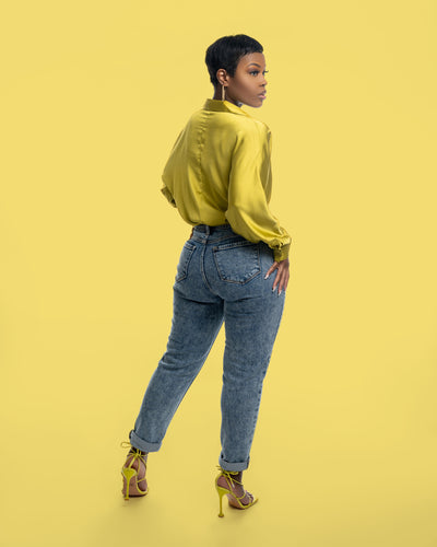 High Rise Mom Jeans - Feminine Fashion Boutique