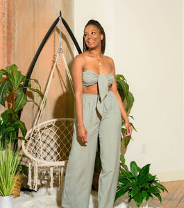 RESTOCKED -Barbado's Set- Sage - Feminine Fashion Boutique