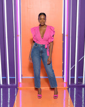 Load image into Gallery viewer, Flutter Sleeve Top- Pink - Feminine Fashion Boutique
