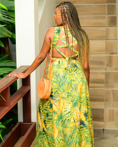 Tropical Split Maxi - Feminine Fashion Boutique