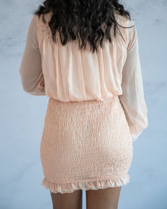 Peachy Dress - Feminine Fashion Boutique